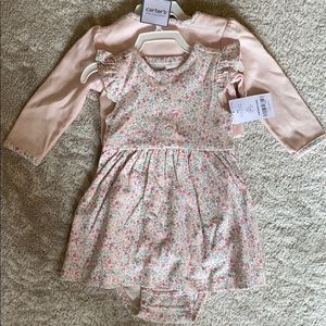 6 month carters dress with cardigan